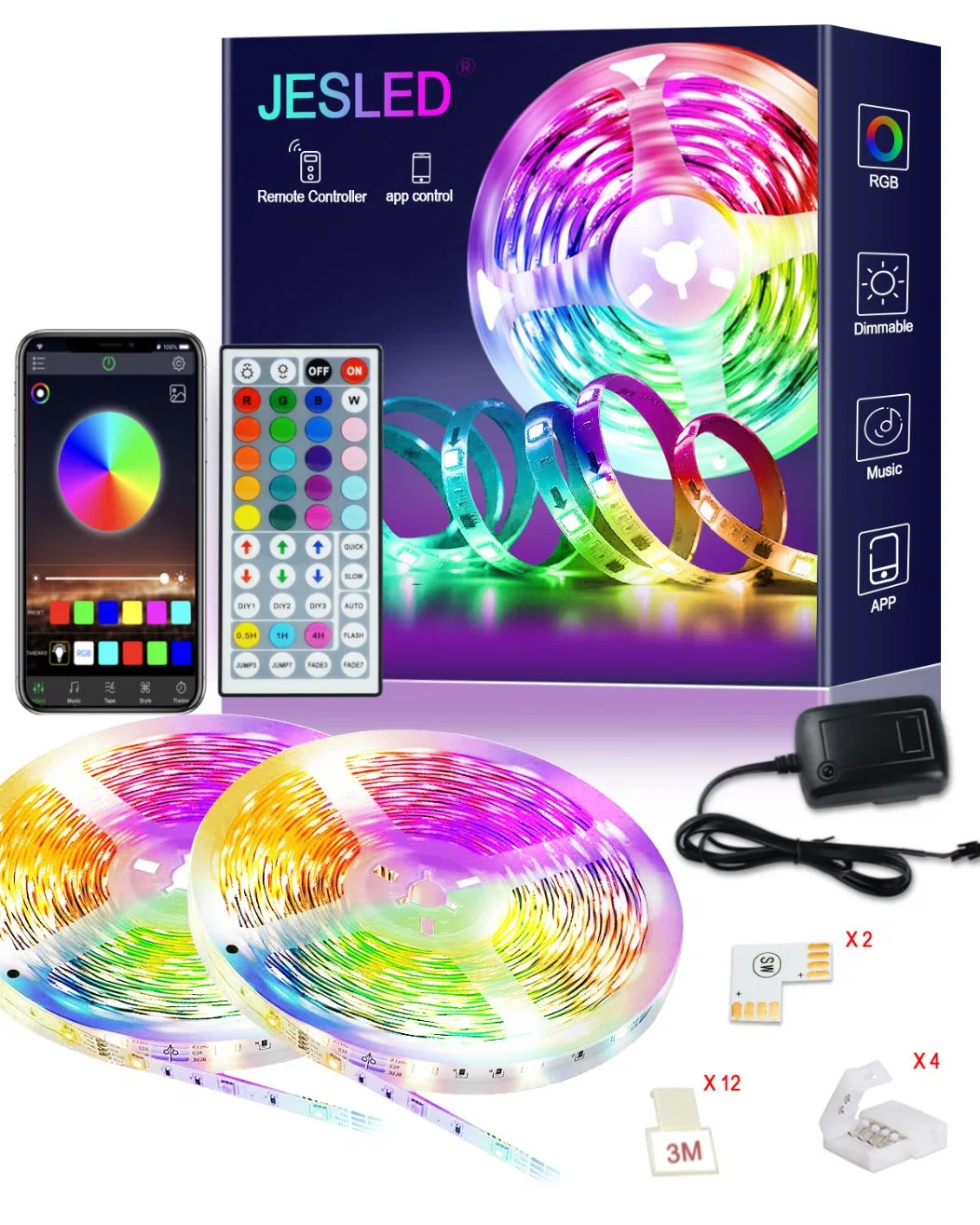 Low Price Flexible LED Strip Lighting SMD 5050 LED Strip Light RGB Color Changing LED Lights for Bedroom 5V 12V 24V