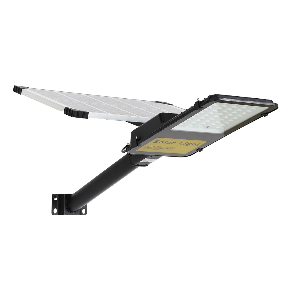 500W luces solares de calle lámpara de exterior, de anochecer a amanecer IP67 Luz de inundación LED de seguridad con control remoto Polo de montaje y Soporte Jardín, Corte, estacionamiento