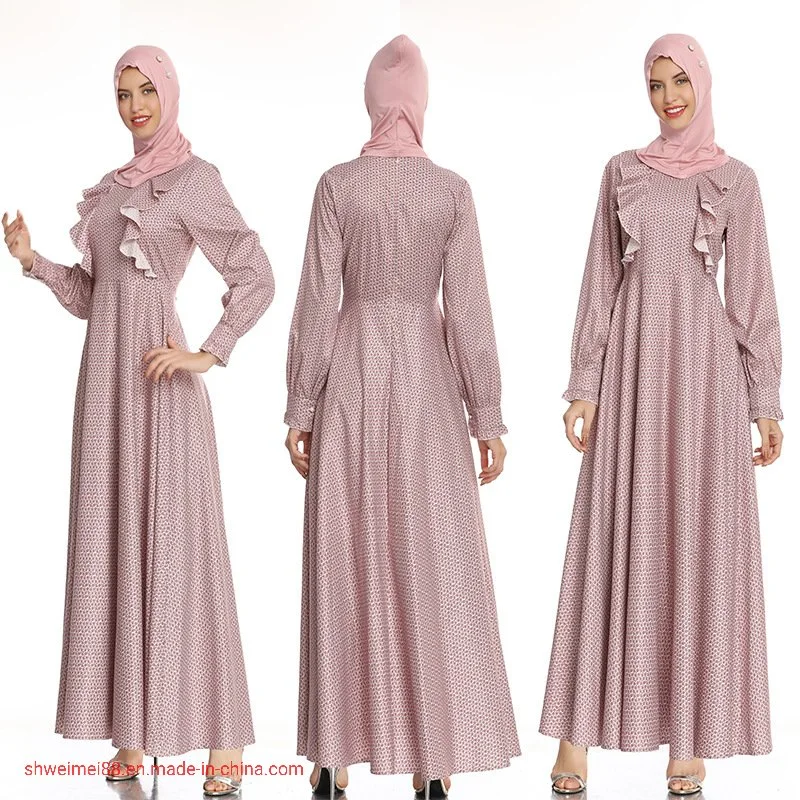 2020 новый высококачественный объектив оптовой Kaftan для женщин мода Abaya длинной втулки Maxi платье официальных Платье вечернее платье исламской одежды для женщин мусульманского Дамы платье