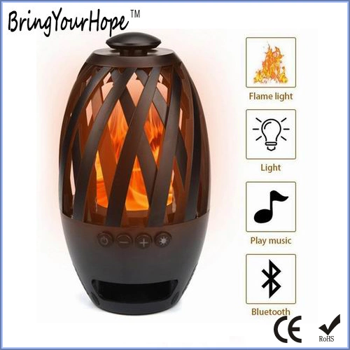 Enceinte Bluetooth avec torche flamme LED Dancing