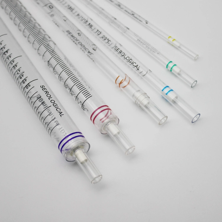 Lab Consumable Disposable Sterile 1ml 2ml 5ml 10ml 25ml 50ml Serological Pipettes