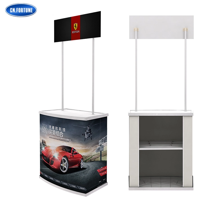 Plastic Foldable Desk Convenient Promotional Table for Exhibition Display