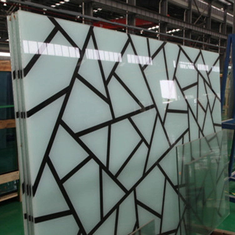 Custom Low Iron Tempered DOT Ceramic Frit Glass for Deco