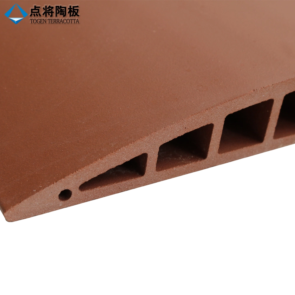 Togen Red Square Terracotta External Facade Louver