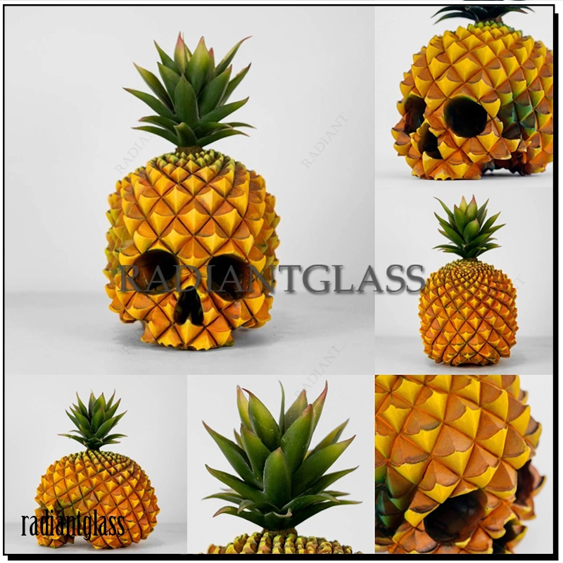 Skull Pineaple Resin Glass Craft Home Decoration Craft