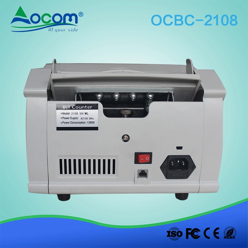 Ocbc-2108 High Quality UV Mg Banknote Detector Money Bill Counter