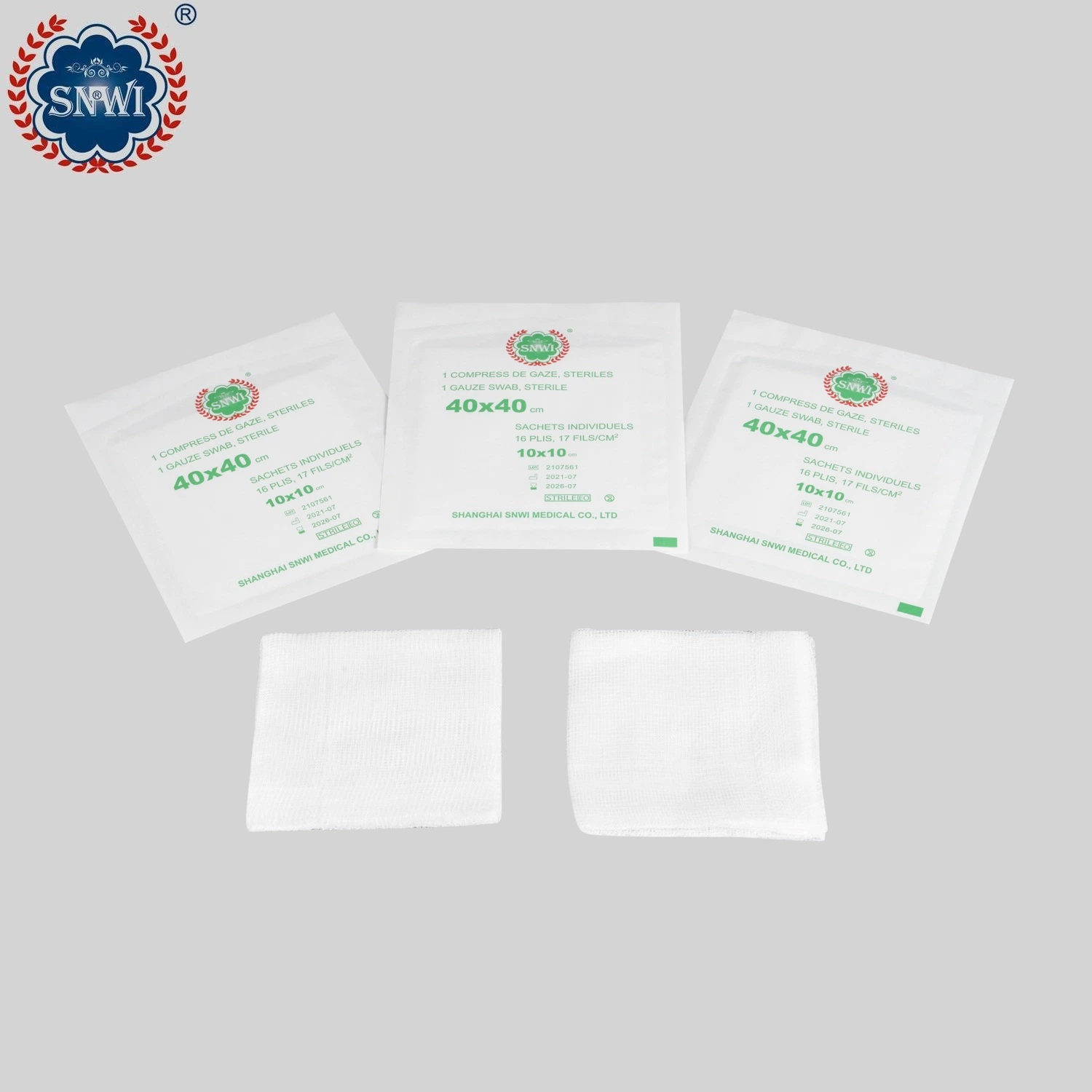 High quality/High cost performance  Disposable Medical 100% Cotton Absorbent Surgical Hemostatic Gauze Swabs with X-ray