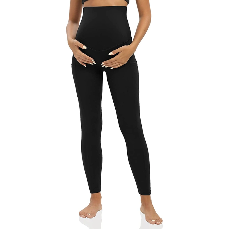 Hot Sale Maternity Leggings Yoga Polyester Spandex Pants OEM Fashion Comfortable Gym Wear for Pregnant Women