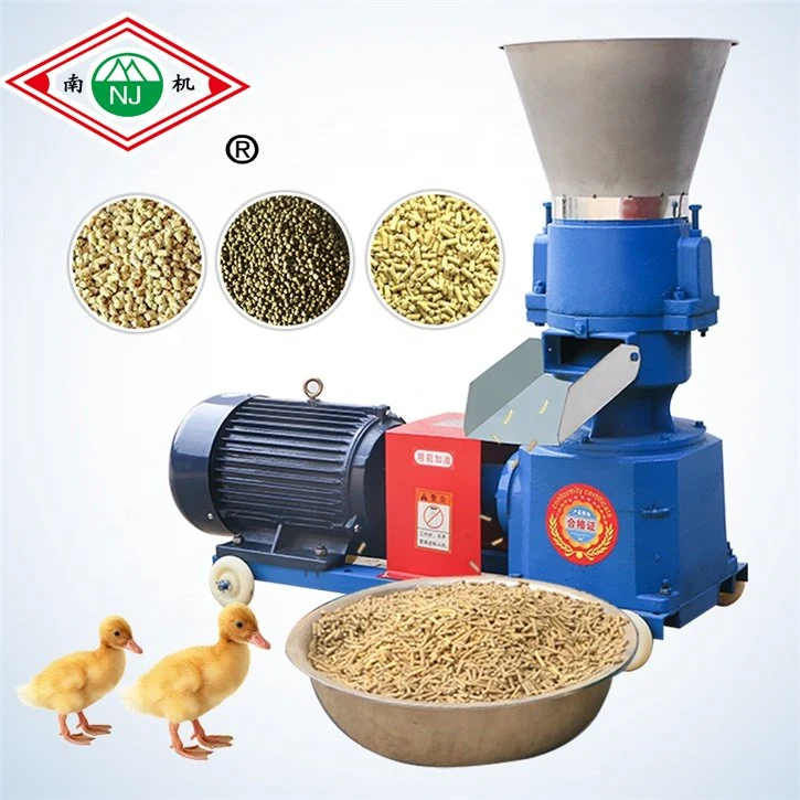 Os animais que alimentar a máquina de alimentação de aves de produção de pelotas de tomada de linha Granulator Máquina para a alimentação do gado Mill
