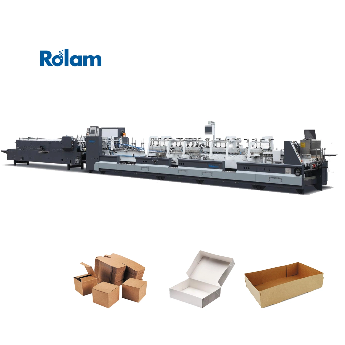 Cuadro totalmente automática máquina de hacer Pastel de verificación de la máquina de encolado de plegado (GK-800GS) Serie