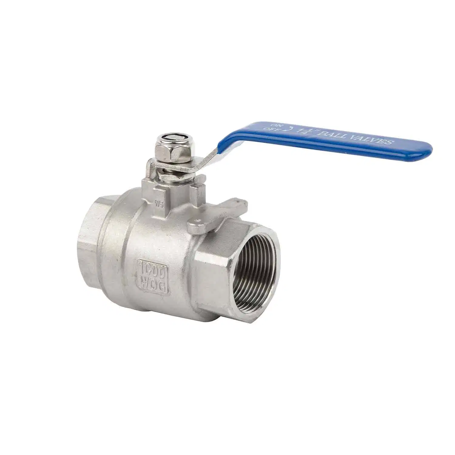 Stainless Steel 2PC Threaded Ball Valve 304 Material 1/2