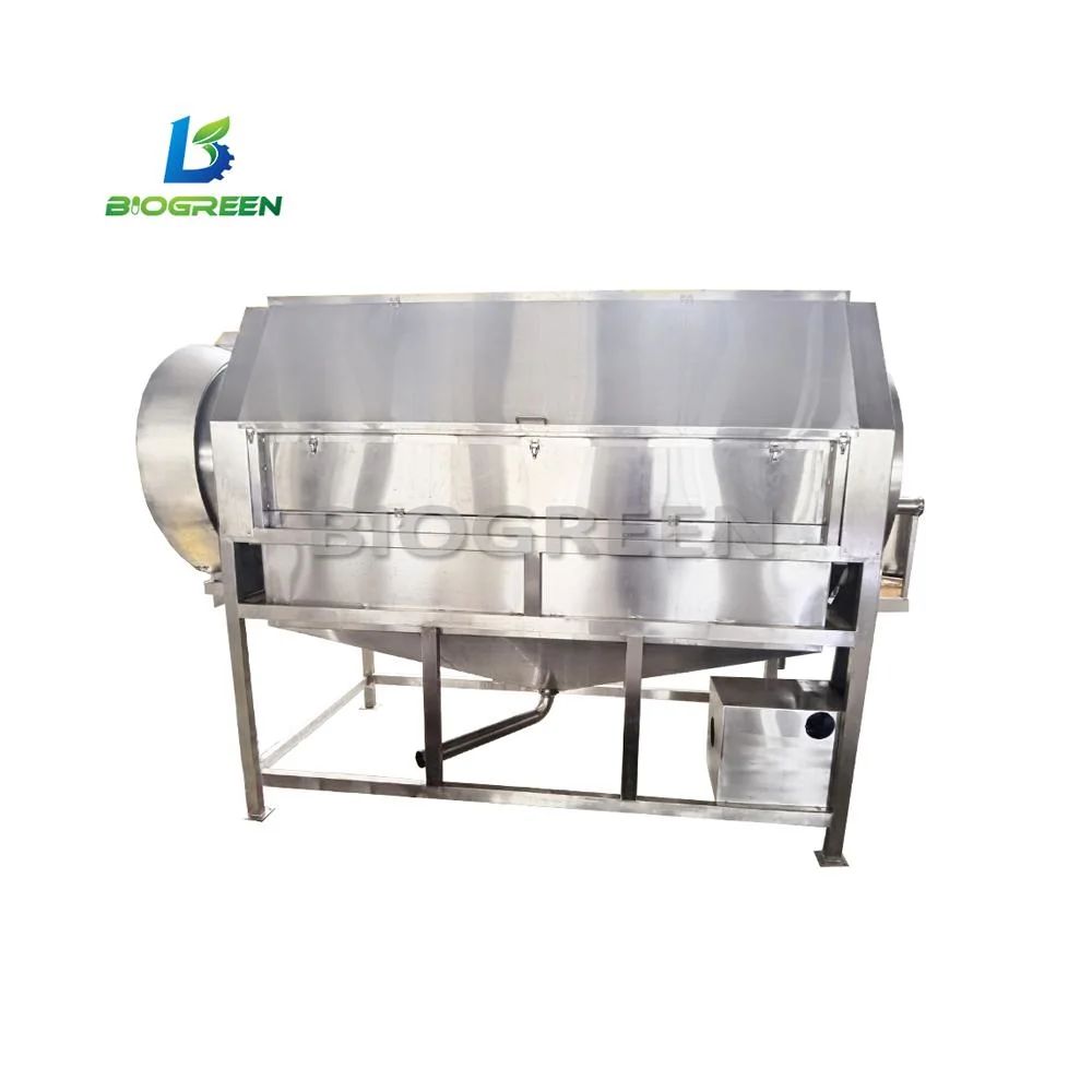 Industrial Automatic Water Jet Continuous Drum Washing Machine for Cleaning Vegetable and Fruit Manufacture Price