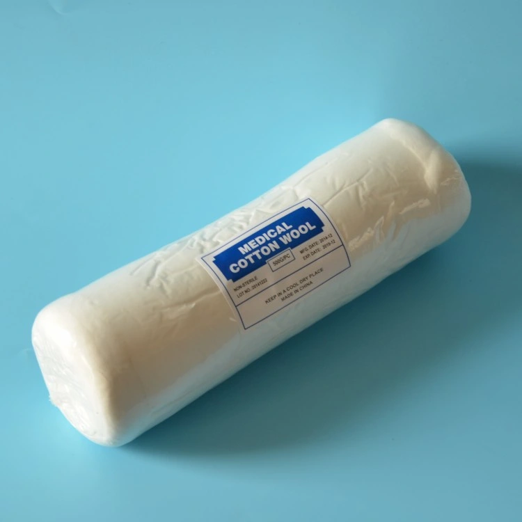 De alta absorción claro puro rollo de algodón de Algodón 500g/Rollo 1000g/rollo con CE FDA ISO