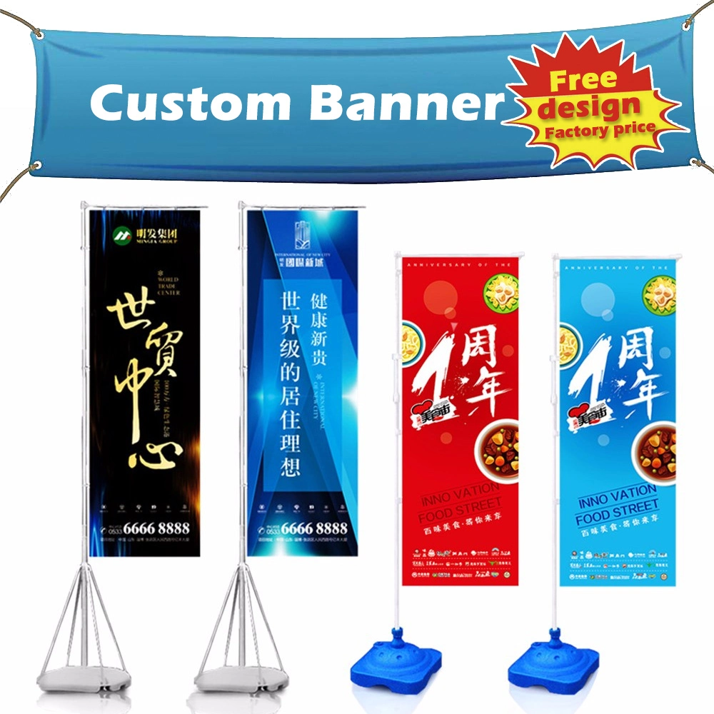 Custom Advertising Roll up PVC Vinyl Flex Mesh Flag Banner for Event