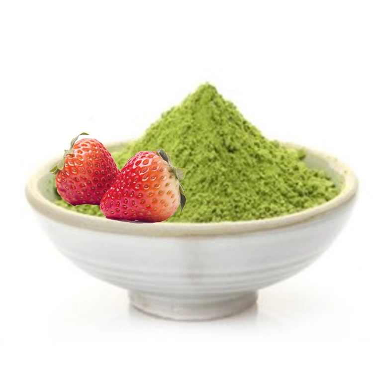 Premium Matcha Instant Green Tea Powder Strawberry Flavor Chinese Direct Supply