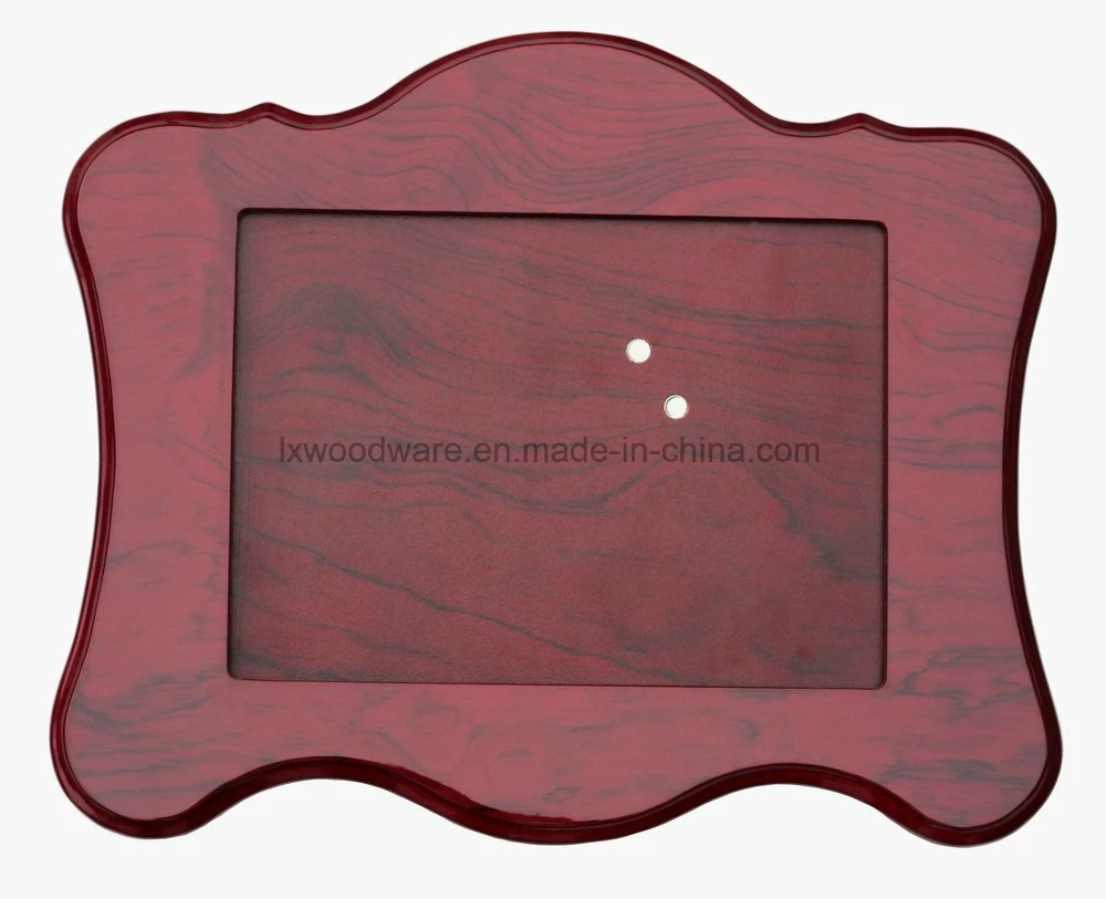 Walnuss Semi-Glossy Holz Art Craft Foto / Bilderrahmen mit Glasfenster
