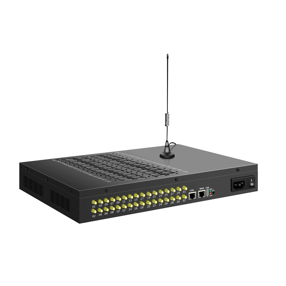 16 Puertos 128 SIM GSM VoIP / GoIP Gateway con Rotación de Tarjeta SIM