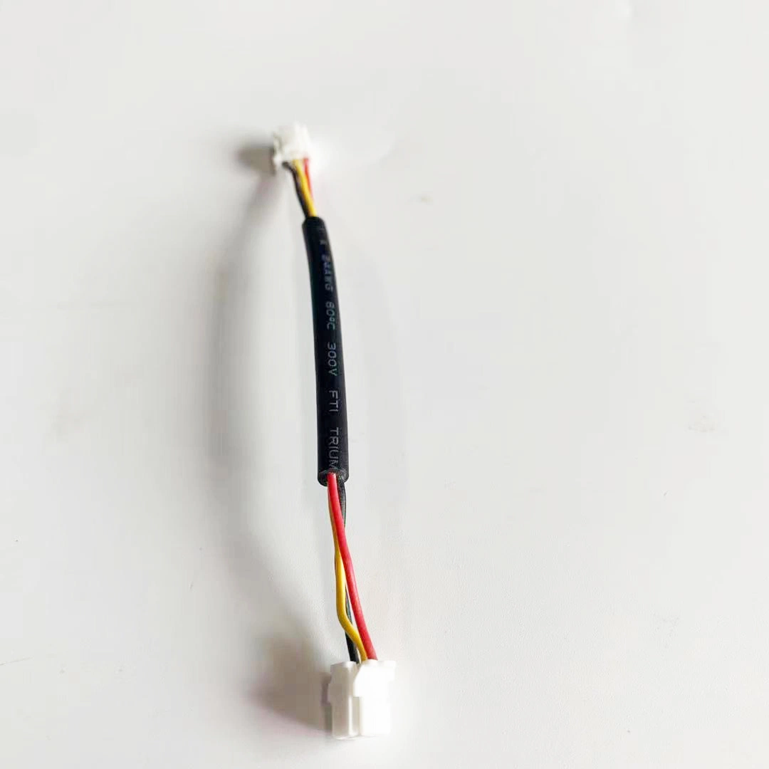 3 Core 24AWG 300V PVC Coated Cable Customized Length Cable with Terminal