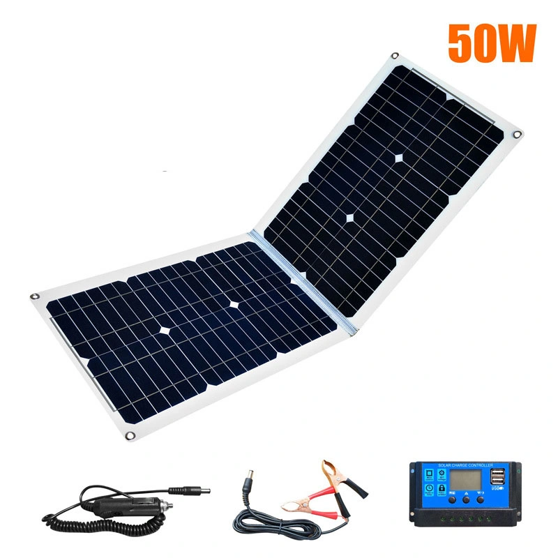 Panel Folding 150W 18V Kit 150 - 12V 160W Complete 50W 1kw 136W Amorphous W Portabl 150e Monocrystalline, Flexible Solar Panels