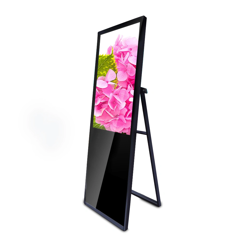 Direct Factory Supply High quality/High cost performance  Floor Stand Touch Screen Kiosk Ultra-Thin White Black Hotel Portable Digital Signage Players