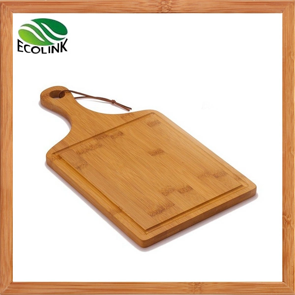 Bamboo Chopping/Cutting Block with Handle Kitchen Wooden Food Serving Board
