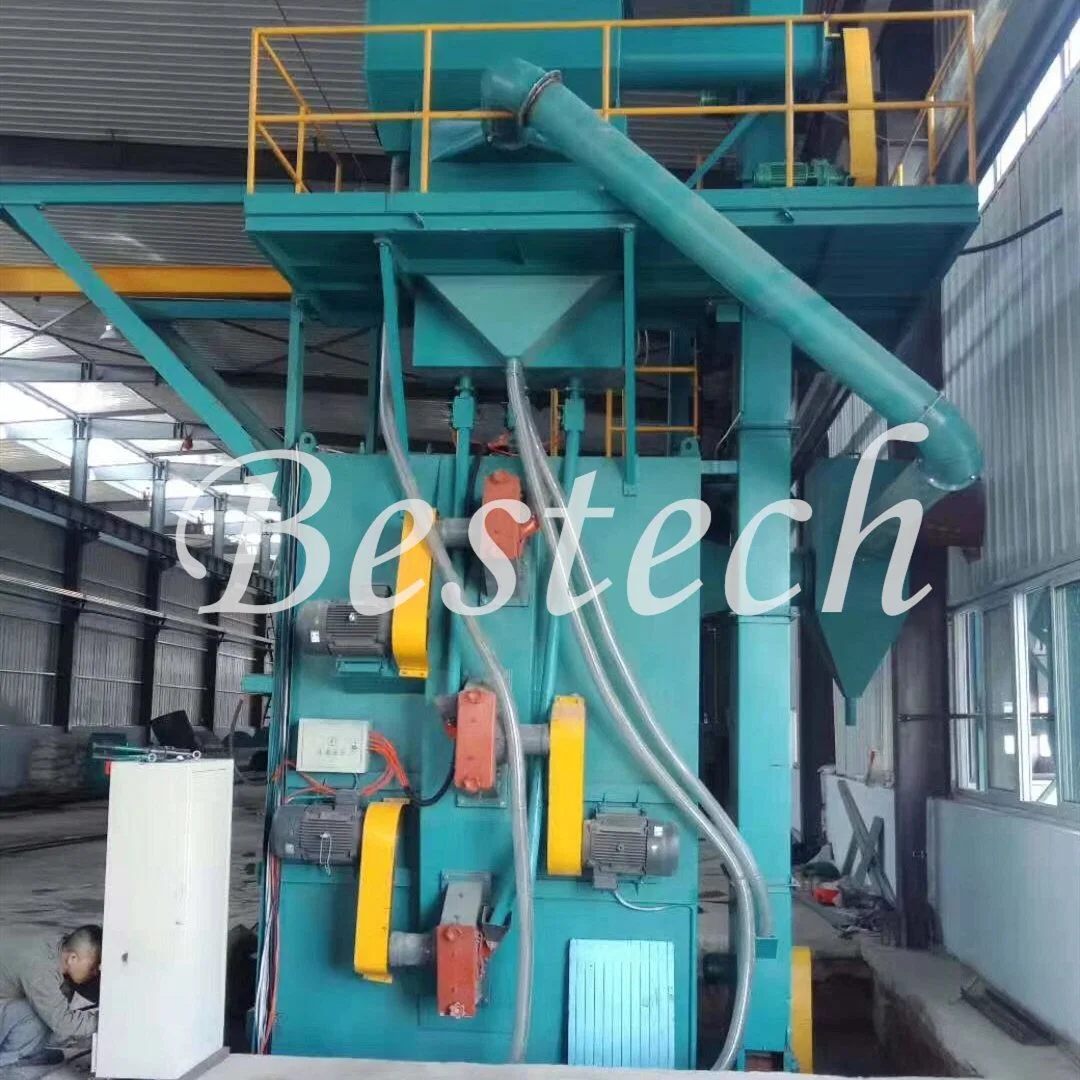 Q378 Spinner Double Hanger Hook Type Shot Blasting Cleaning Machine