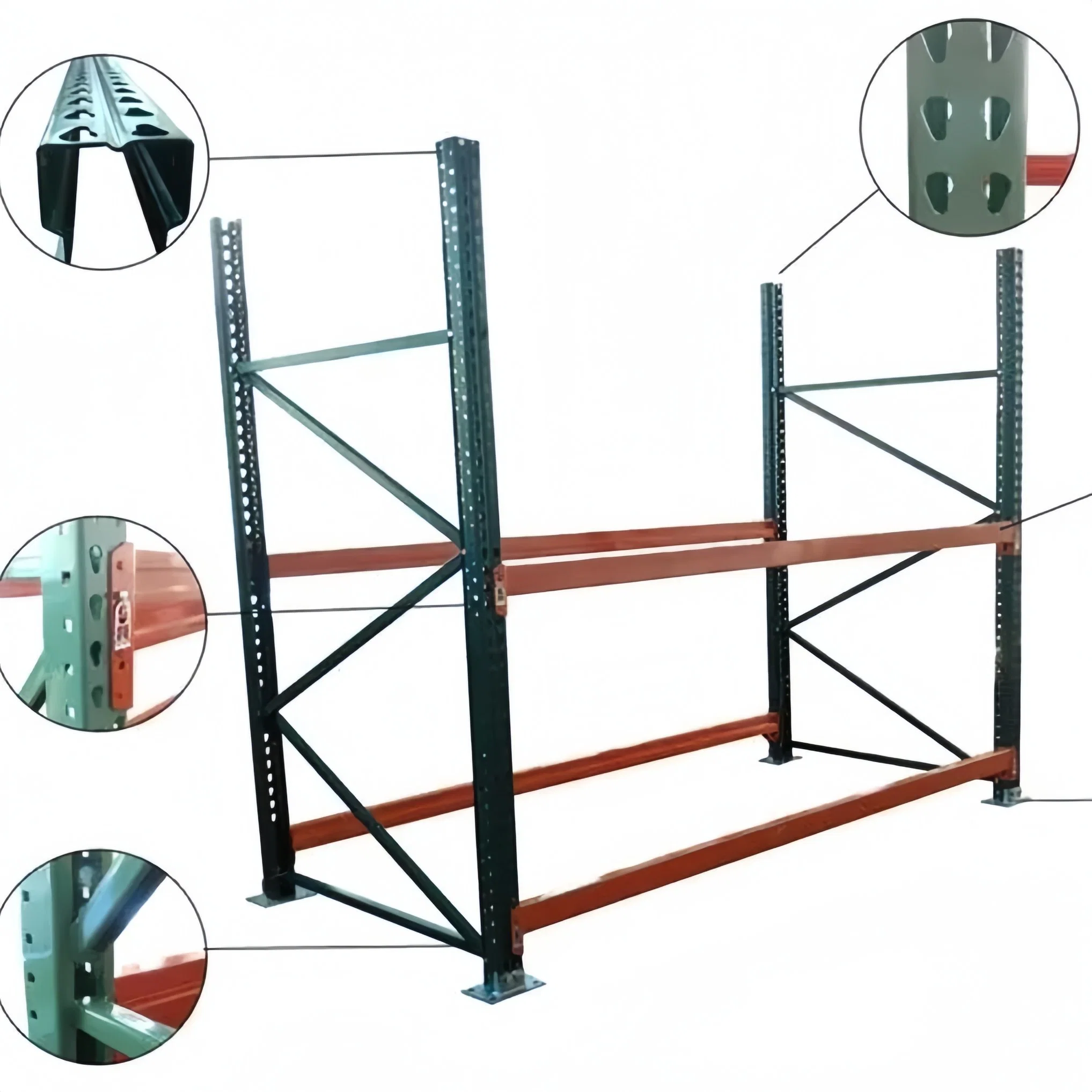 High Compatibility Heavy Loading Teardrop Pallet Rack for Warehouse Storage