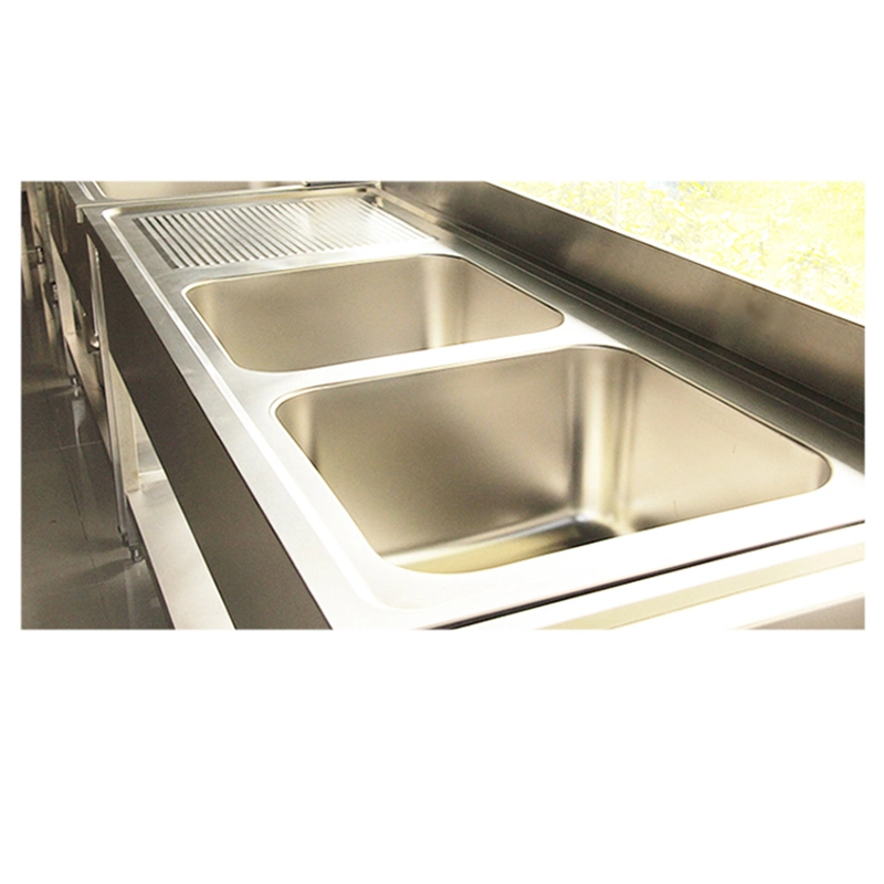 Commercial Restaurant Hotel Stainless Steel Kitchen Sink Wash Basin with Bowl and Working Workbench Suit for Kitchen Equipment