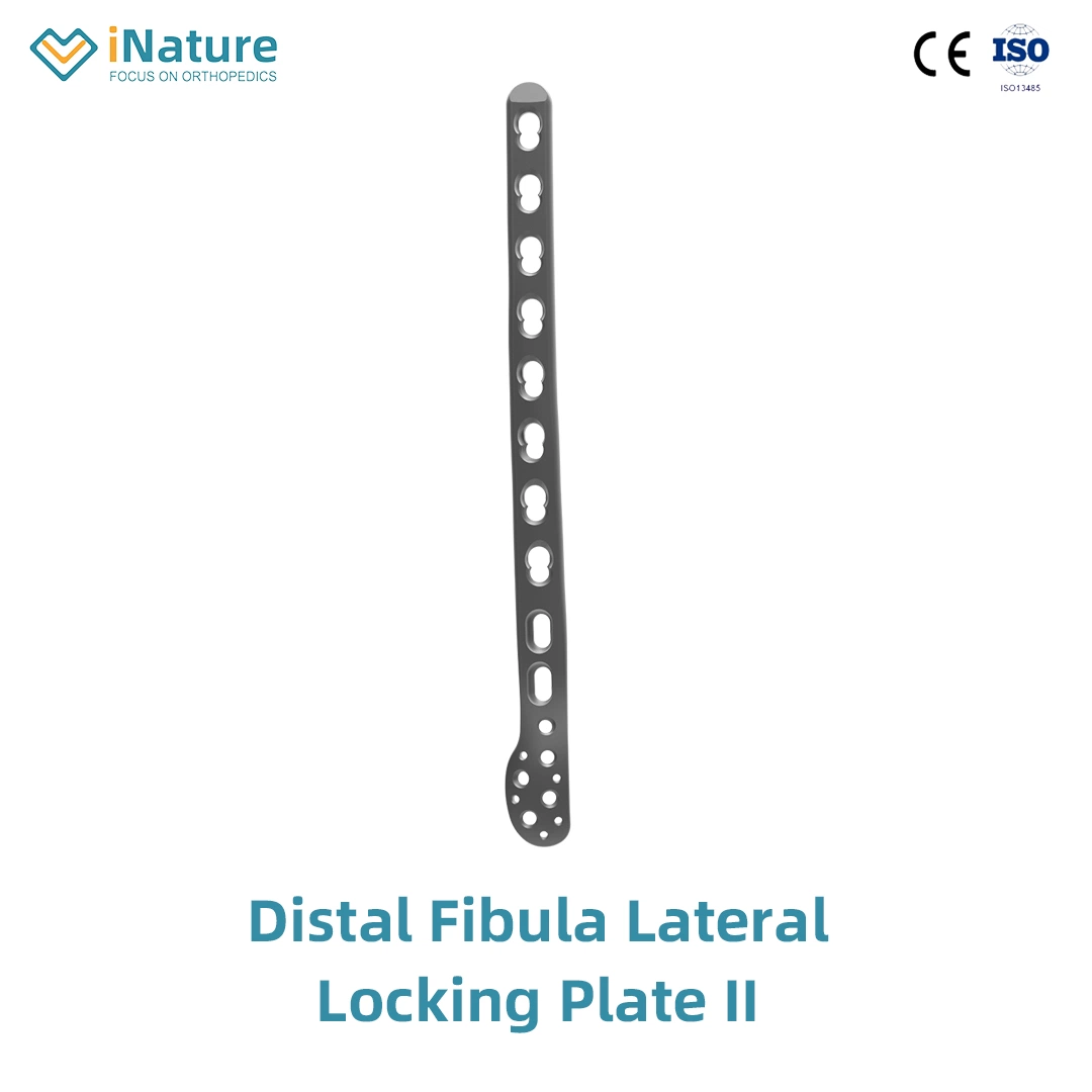 Pure Titanium Distal Fibula Posterior Lateral Locking Plate