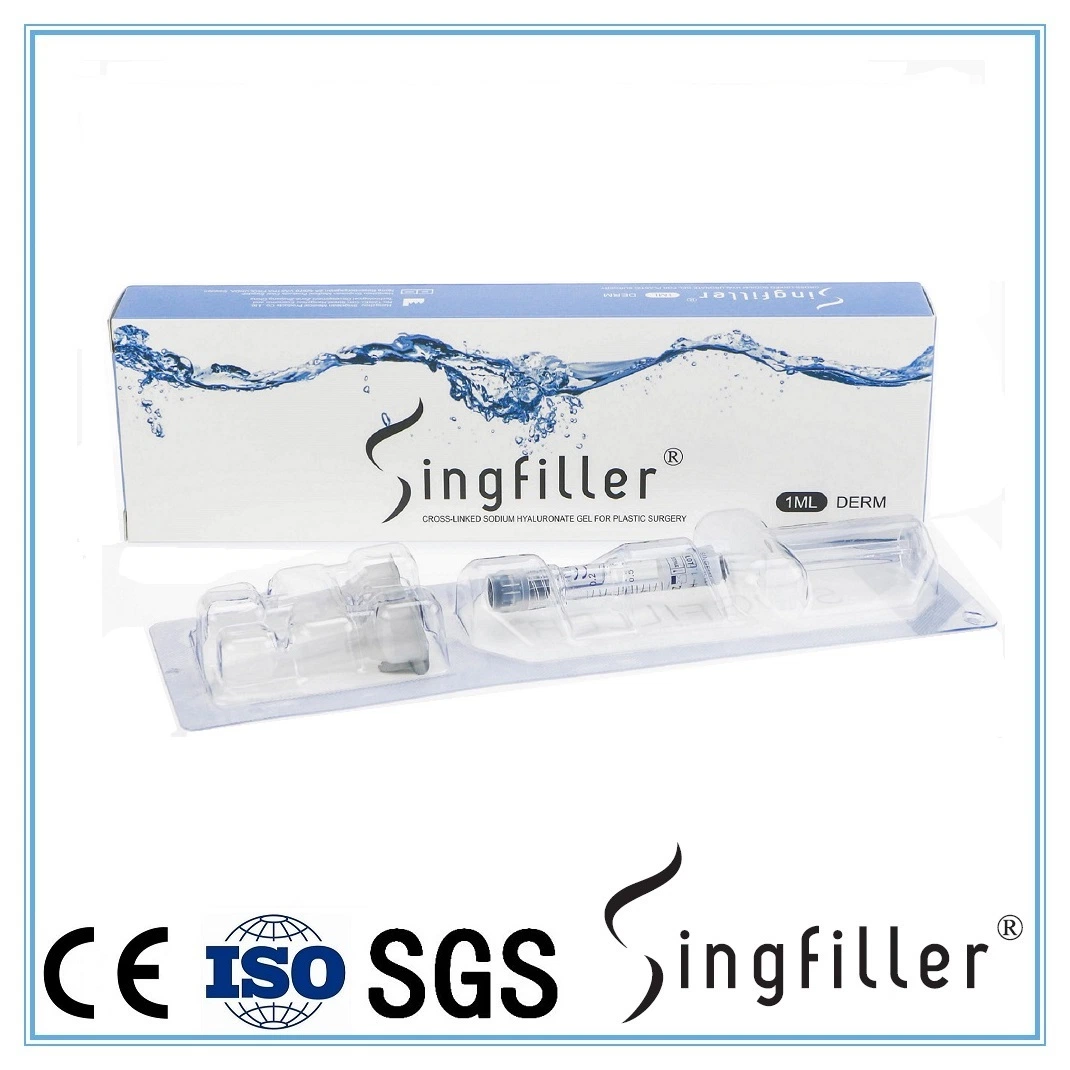 Los adultos Sfda Singfiller jeringa precargada en estuche de gel de Hialuronato de Sodio