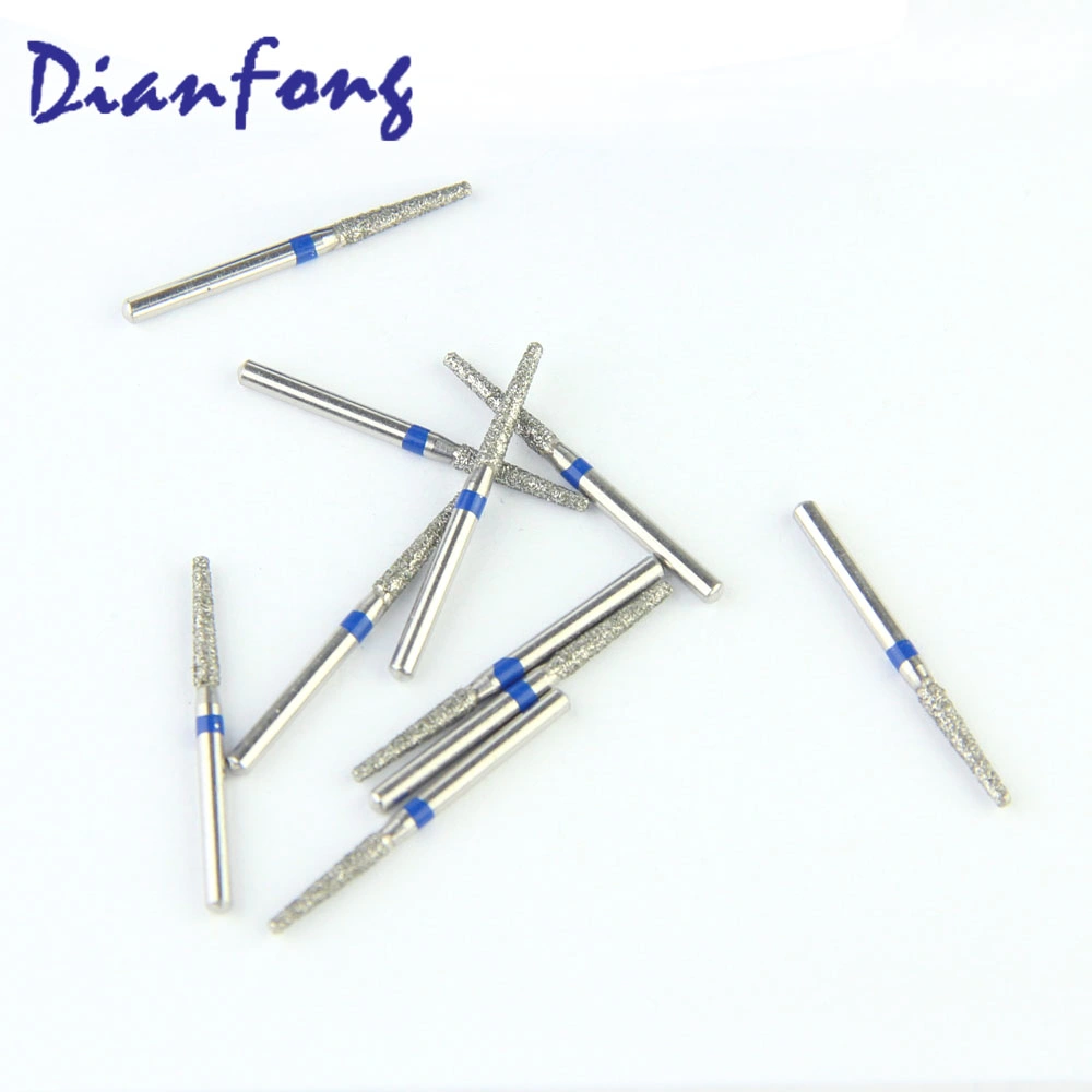 847kr16 Medium Grit Taper Round Edge Fg High Speed Ce ISO Certified Dental Diamond Bur Dental Instruments