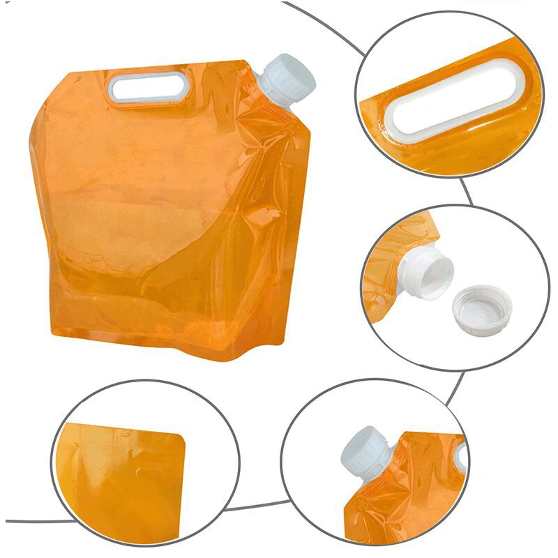 Water Bag Portable Folding Emergency Water Storage with Carrier Camping Hiking Travel Ci13170