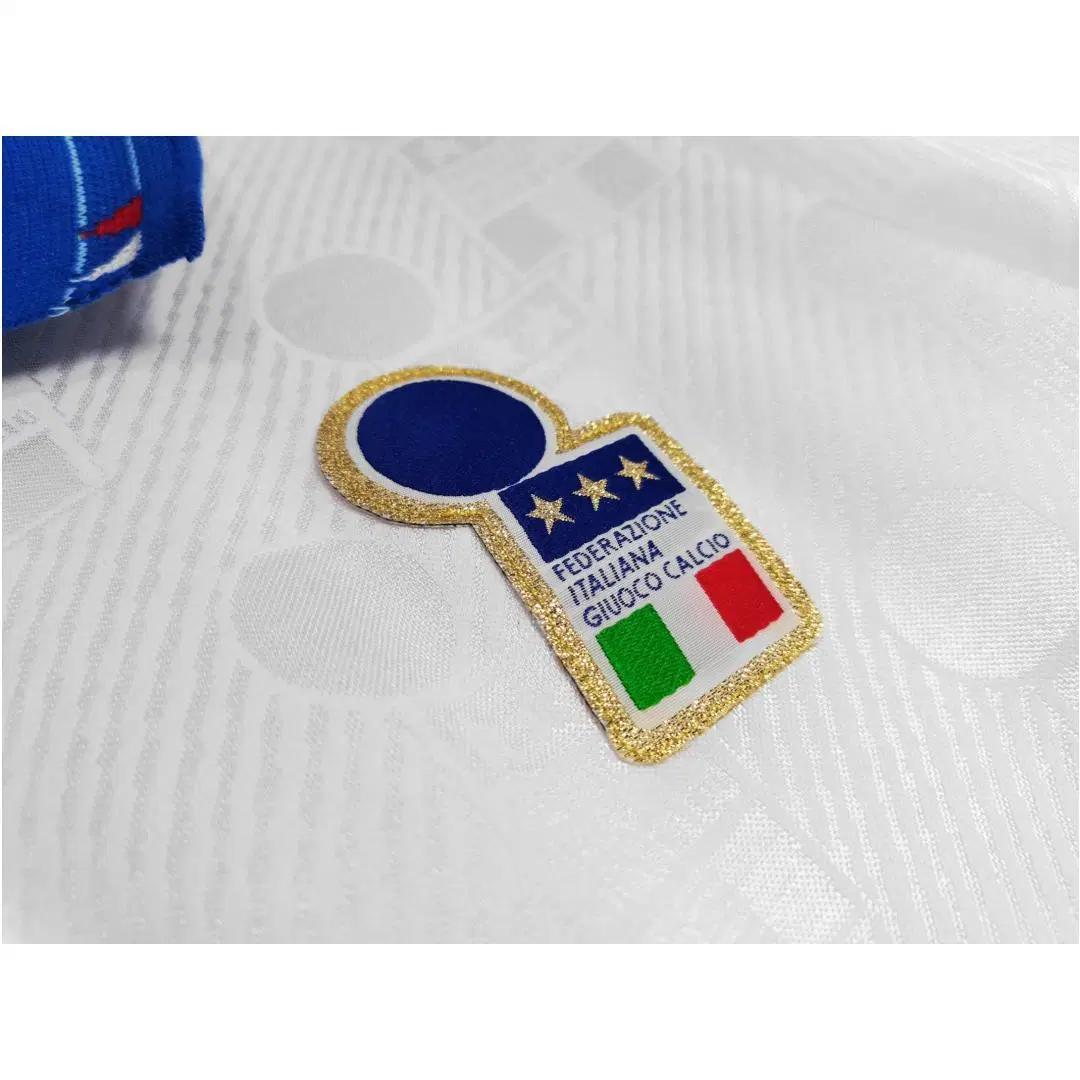 Italy Away in 1994 Season Retro Player Version Club Football Soccer Jersey