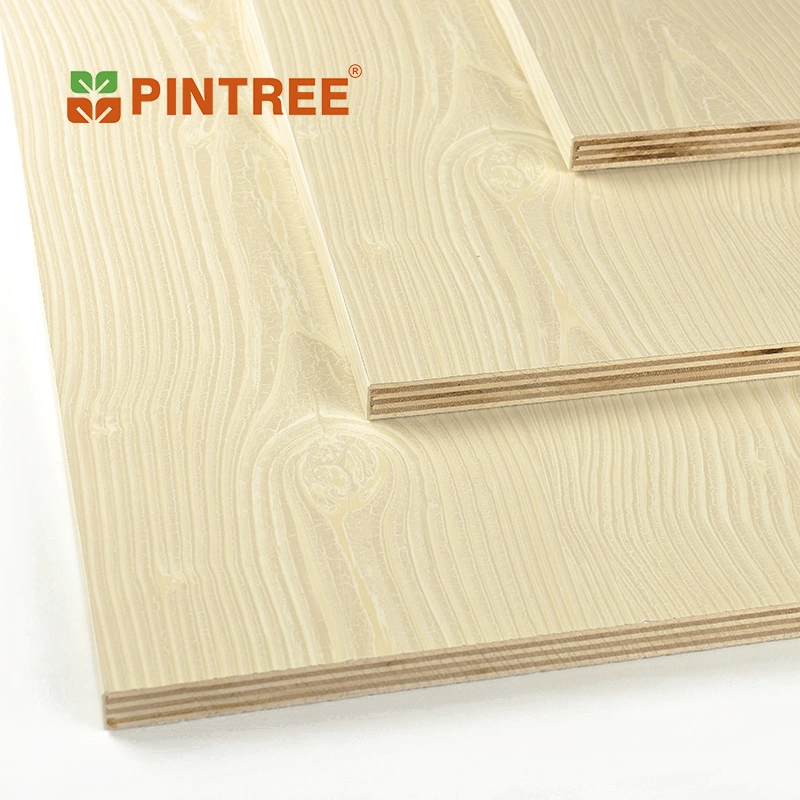 Double Sides Textured Melamine Paper Overlay Plywood Board/Melamine PVC Faced Marine Ply for Wardrobes