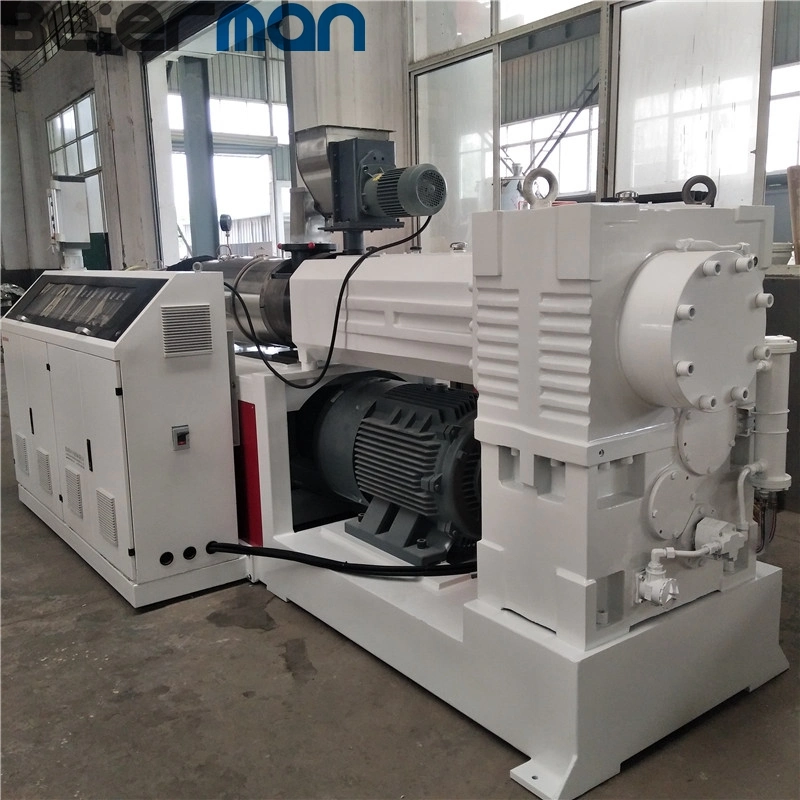 2023year Sjsz 92/188 Conical Twin Screw Extruder with Vertical Horizontal Gearbox 92mm Extrusion Machine Popular Sale to Turkey