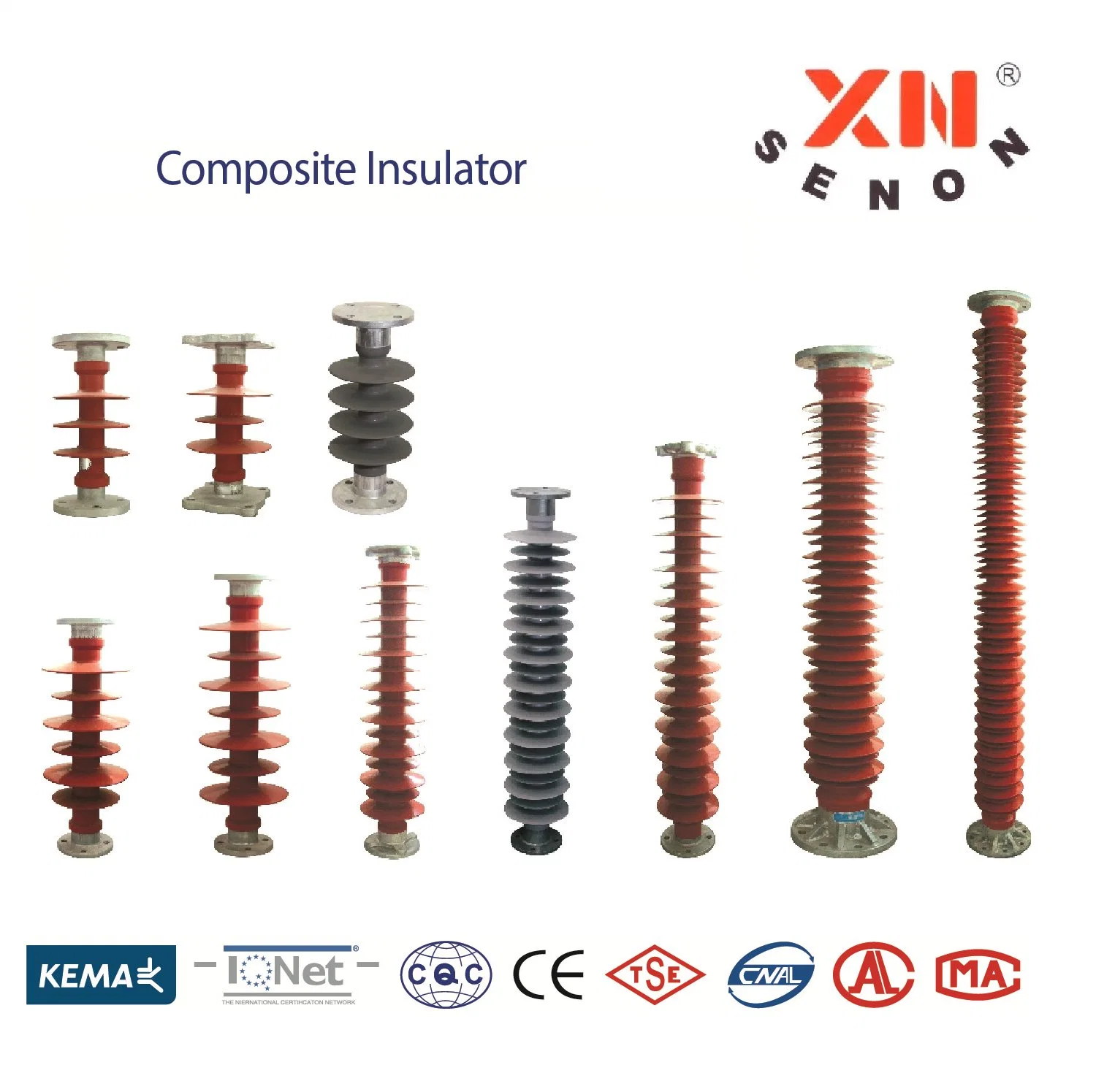 Fxbw4-110/100 Silicon Rubber Housed High Voltage Suspension Composite Insulator