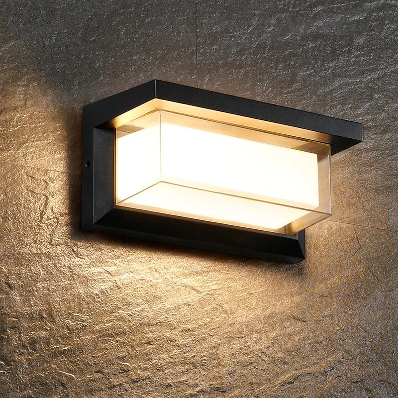 Moderno Fancy Design rectangular Wholesale 15W Luz de pared LED de aluminio