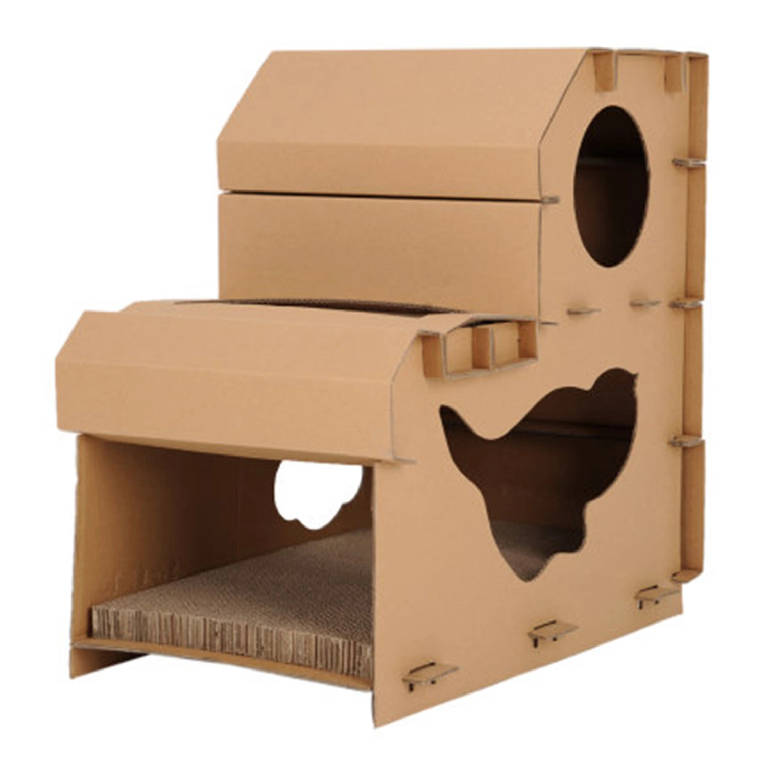 Corrugated Paper Foldable Dog Stairs Foam Pet Steps Furniture Wholesale/Supplier Pet Products
