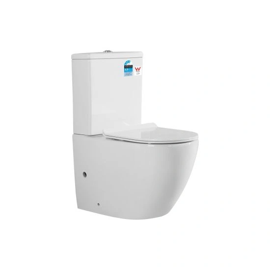 أستراليا القياسية علامة المياه P - مصيدة الحمام السيراميك الصحة Ware 2 قطعة مرحاض مرحاض خزانة مياه مرحاض خزانة حمام
