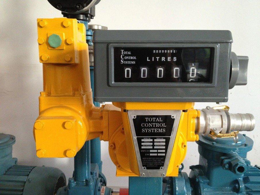 Mechanical Digital LC Positive Displacement Fuel Gas Diesel Flow Meter