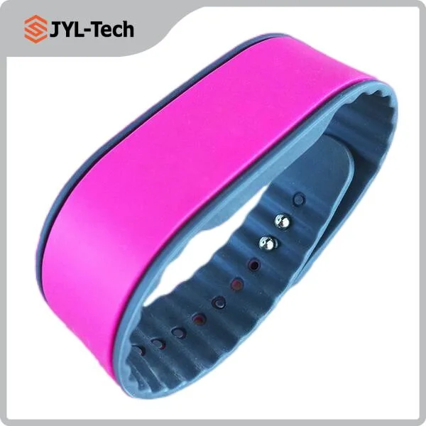 Customized Printing Logo Reusable Waterproof RFID Bracelet Ntag213 NFC Wristband