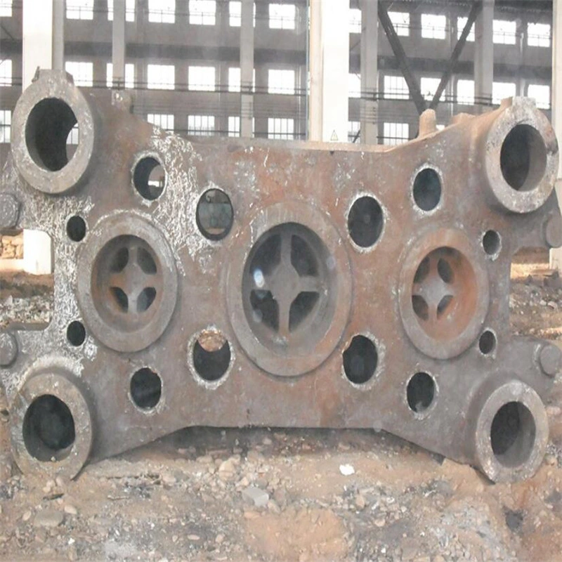 Heavy Duty Extrusion Press Machine Beam Parts Frame Housing Steel Iron Sand Casting Component