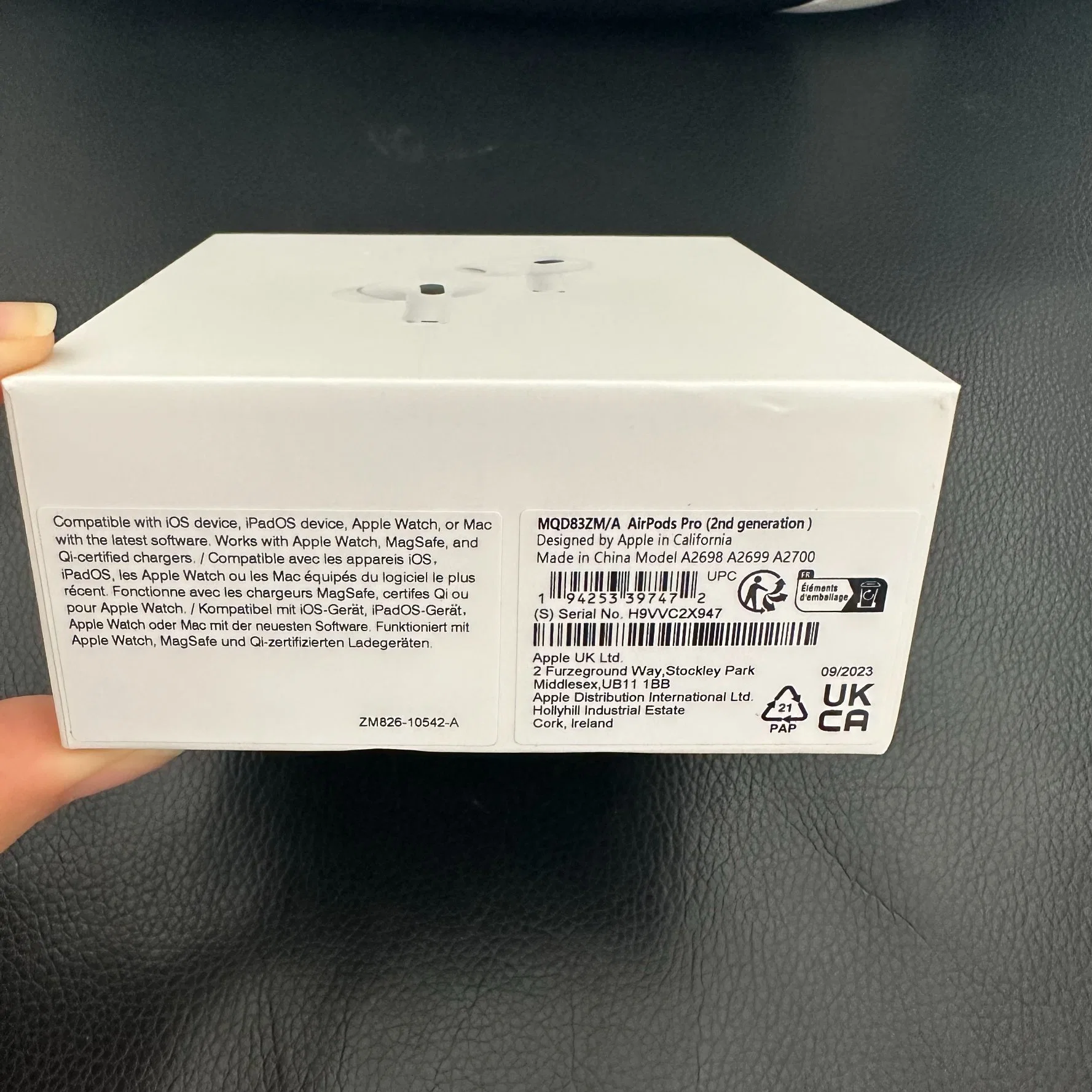 Fábrica de venta directa del logotipo original 1: 1headphones, auriculares inalámbricos Air Pods' 2 PRO 2 Air Maxquality 1: 1