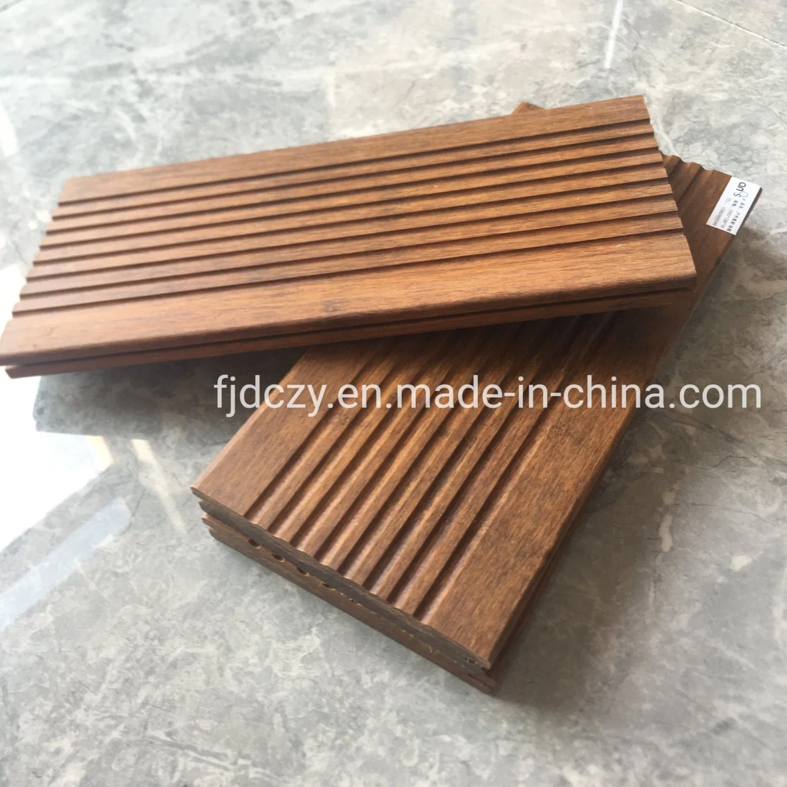 Rotproof Durable Outdoor Solid Hardwood Strand Woven Bamboo Flooring