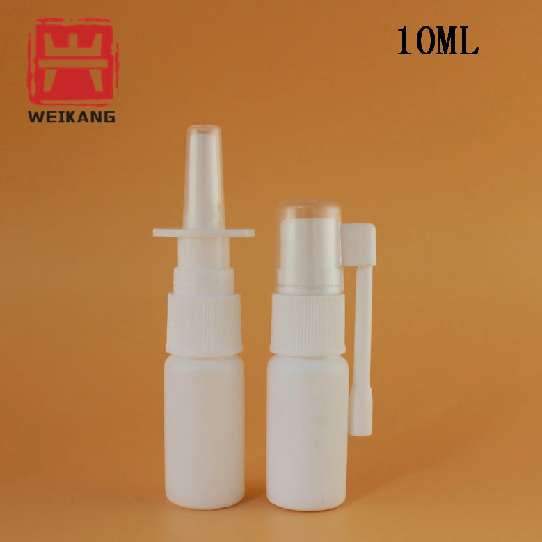 10ml 20ml 30мл HDPE пустых белых устные загрузочной горловины насоса масляным туманом назальной баллончик