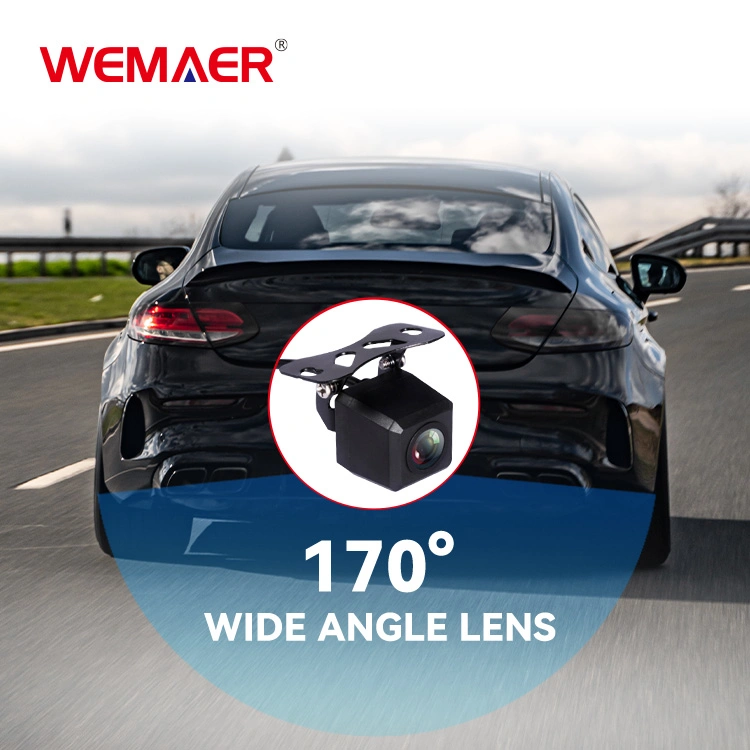 Wemaer resistente al agua doble lente Visión nocturna Full HD 1080p trasero Cámara de coche de coche mini de la videocámara de la retrovisión del espejo