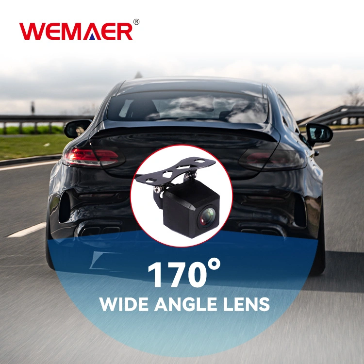 Caméra arrière étanche à double objectif Night Vision Full HD 1080P Wemaer Rétroviseur enregistreur vidéo caméscope Mini Reverse car Camera