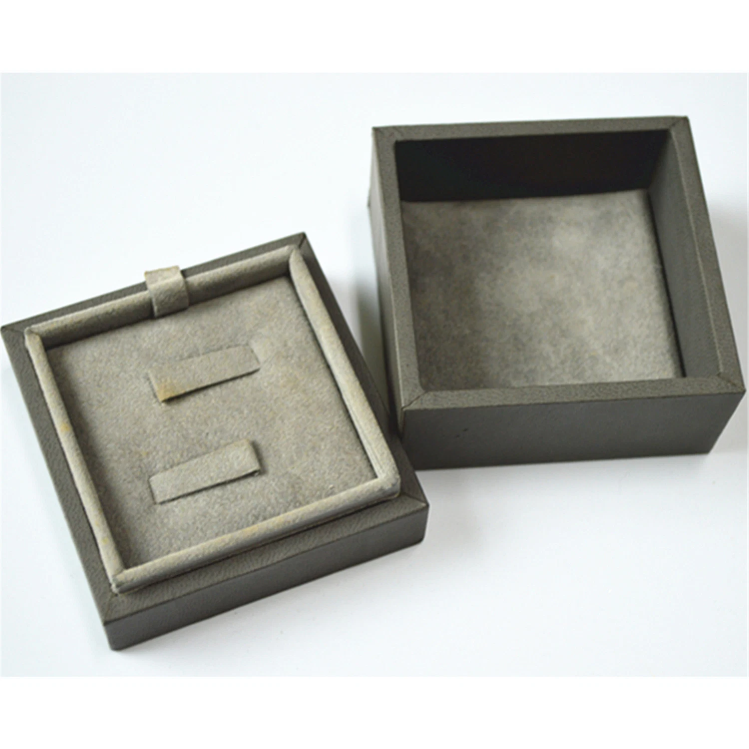 Factory Made Durable MDF Paper Silver Stamping Logo Customize Jewelry Ring Box