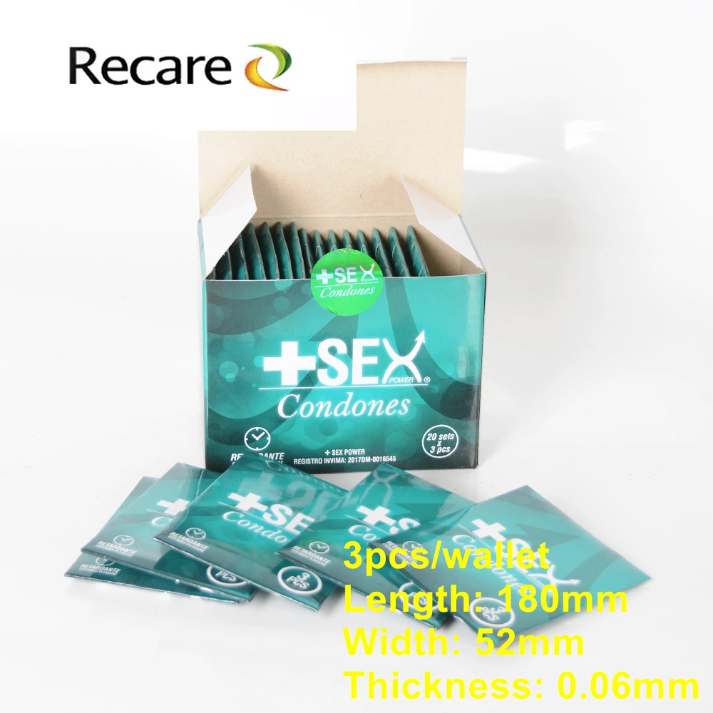 Preservativo el estándar de EU Servicio Personalizado el material de látex del condón lubricante sabor para los hombres