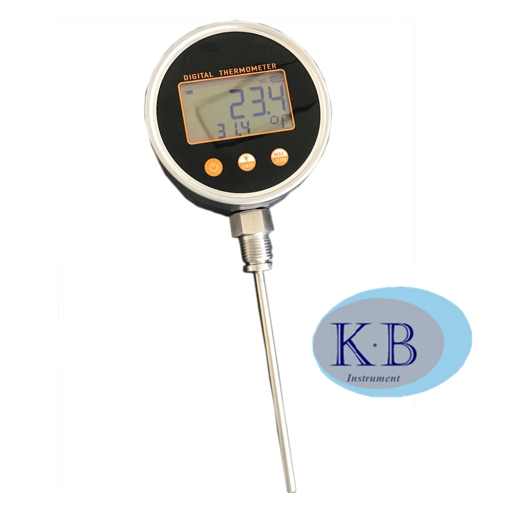 All Stainless Steel Solar Digital Industrial Thermometer Every Angle Thermometers